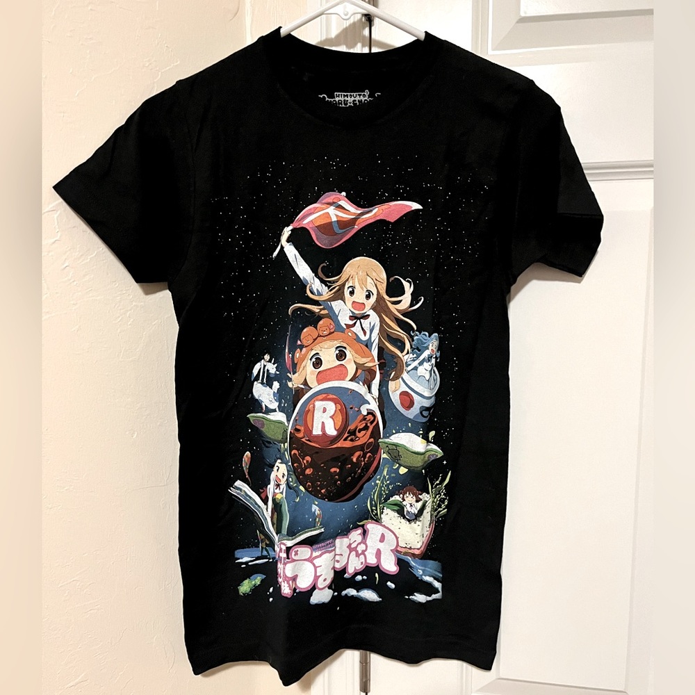 Himoutu! Umaru Chan Black Short Sleeve Tee Anime Size XS Hot Topic New with Tag